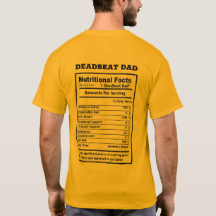 T-shirt Funny Dead Beat Papa Cite Meme Deadbeat Papa