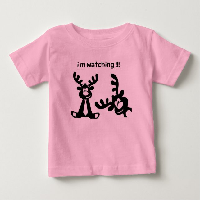 T-SHIRT FUNNY DEER JE REGARDE DES ENFANTS (Devant)