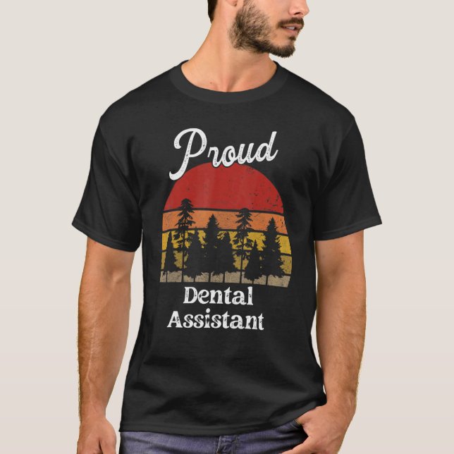 T-shirt Funny Dental Assistant Shirts Job Title Profession (Devant)