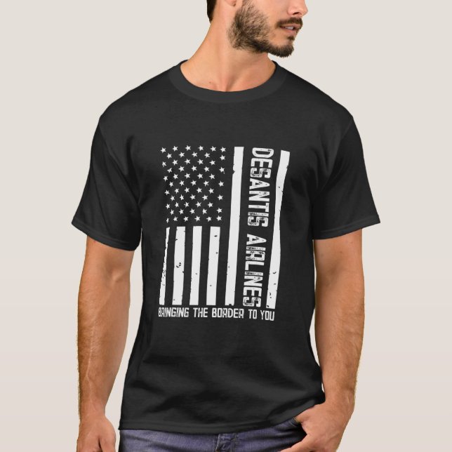 T-shirt Funny Desantis Airlines 2022 (Devant)