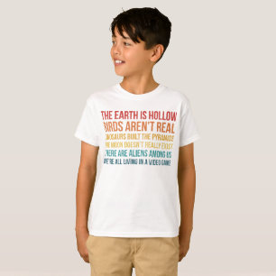 T-shirt Funny Dinosaur La théorie du complot des Aliens d