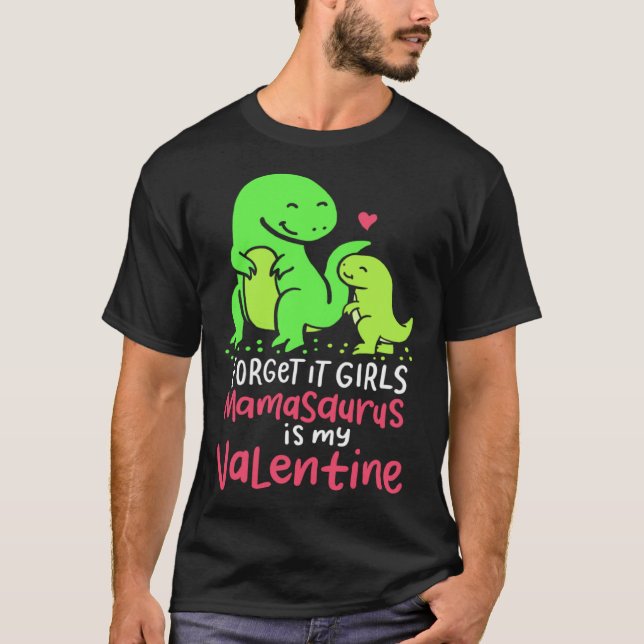 T-shirt Funny Dinosaur Lover Gift for Son Mamasaurus Is My (Devant)