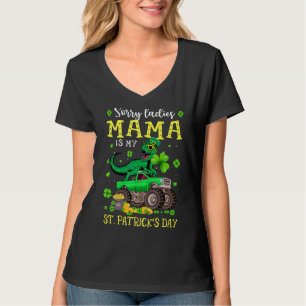T-shirt Funny Dinosaur Monster Camion Jour de la Saint Pat