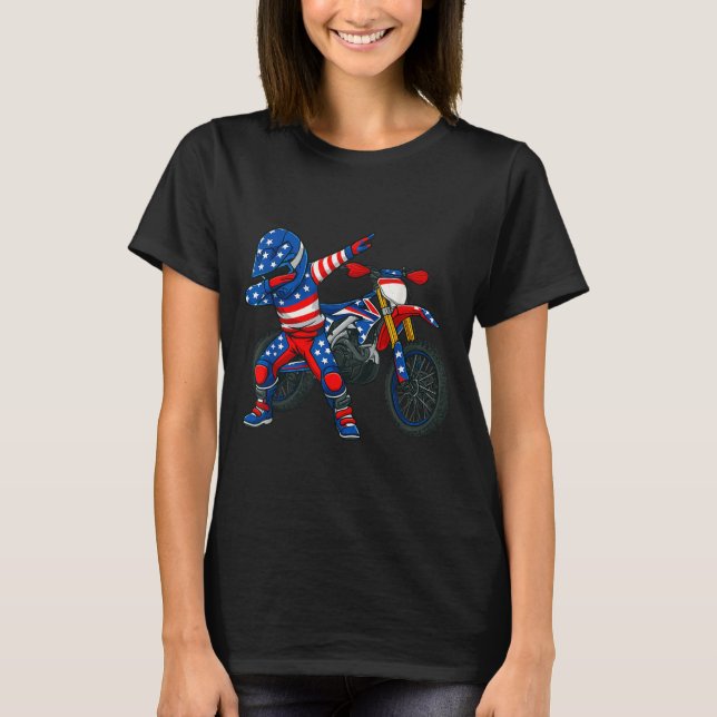 T-shirt Funny Dirt Bike Art Rider Motocross Motorcycle Dir (Devant)