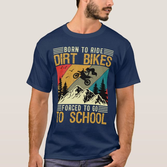 T-shirt Funny Dirt Bike Motocross Race Biker Motorbike (Devant)