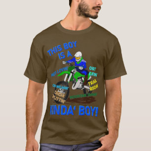 T-shirt Funny Dirt Vélo Dit Garçon Drôle Motocross
