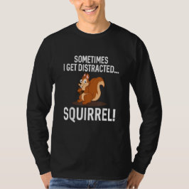 T-shirt FUNNY DISTRACTE SQUIRREL Animal Zoo Farm