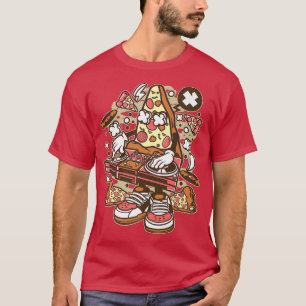 T-shirt Funny DJ Design Pizza Sound Engineer Disc Jockey