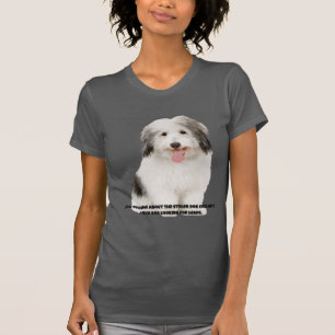T - Shirt Funny Dog Print - Haben Sie etwas darübe