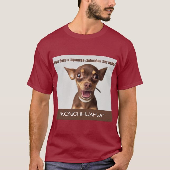 T - Shirt Funny Dog Print How do a Japanisch (Vorderseite)