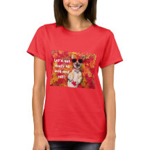 T - Shirt Funny Dog Print Let's Get Ready