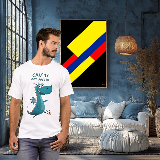 T-shirt Funny Dragon Soccer | Je ne peux pas. J'Ai Du Foot (Créateur téléchargé)