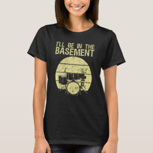 T-shirt Funny Drummer Art Men Women Drumming Drum Set Musi