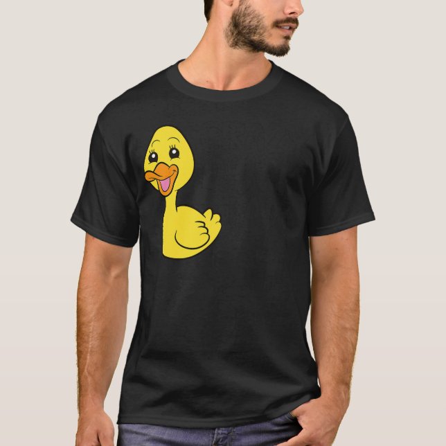 T-shirt Funny Duck Lover Crazy Duck Lady (Devant)