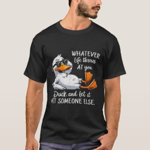 T-shirt Funny Duck Shirt Drôle Citation Tee - shirts Graph