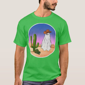 T-shirt Funny Éffrayant Cowboy Ghost dans Western Desert S