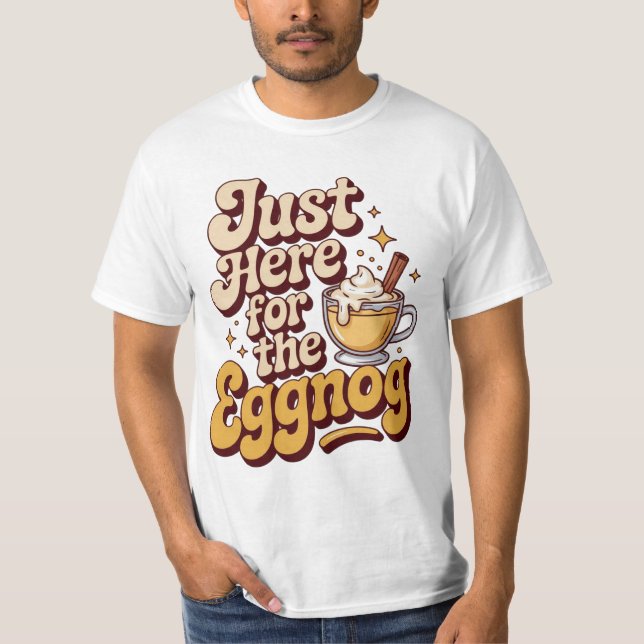 T-shirt Funny Eggnog Christmas Party Tee (Devant)