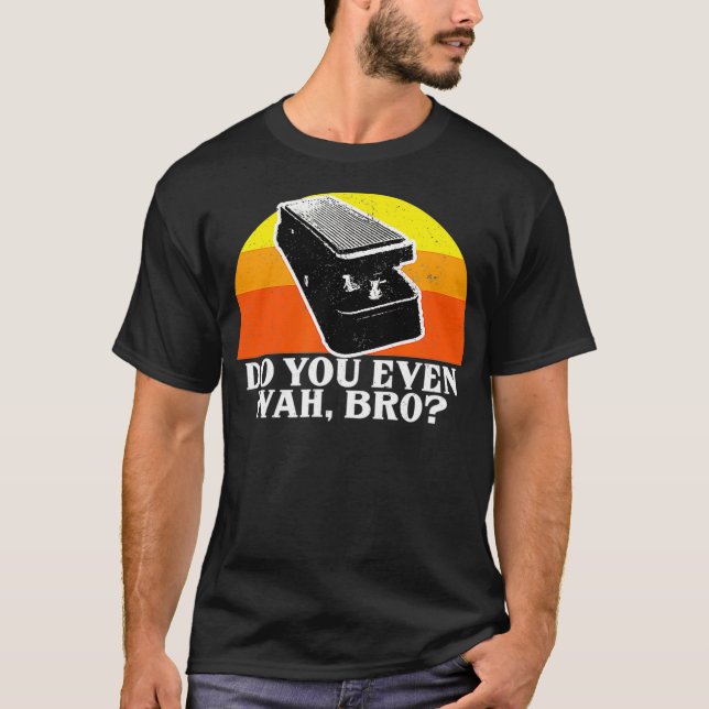 T-shirt Funny Electric Guitar Wah Effects Pedal Rock (Devant)