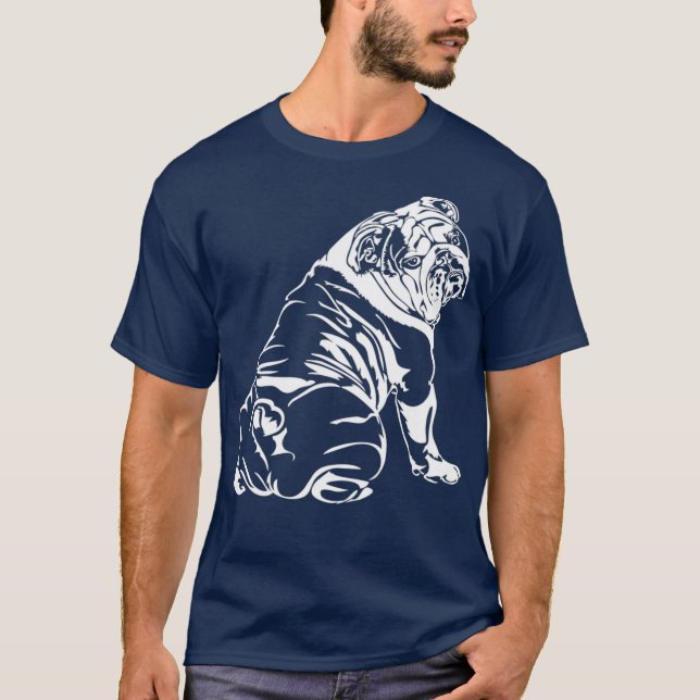 T-shirt Funny English Bulldog    hundcadeau (Devant)