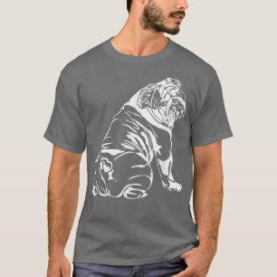 T-shirt Funny English Chien de taureau chassé cadeau 