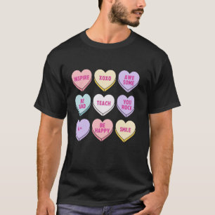 T-shirt Funny Enseignant Valentines Jour Enseigner Coeur C