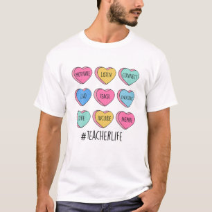 T-shirt Funny Enseignant Valentines Journée de l'enseignem