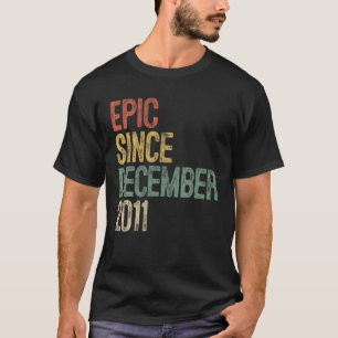 T-shirt Funny Epic depuis décembre 2011 9e anniversaire Ca