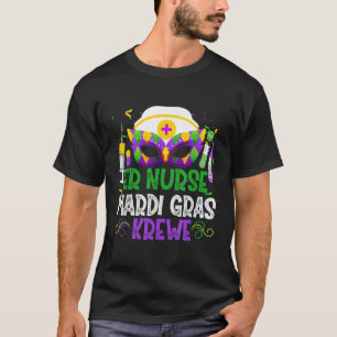 T-shirt Funny Er Infirmière Krewe Infirmière Masques Mardi