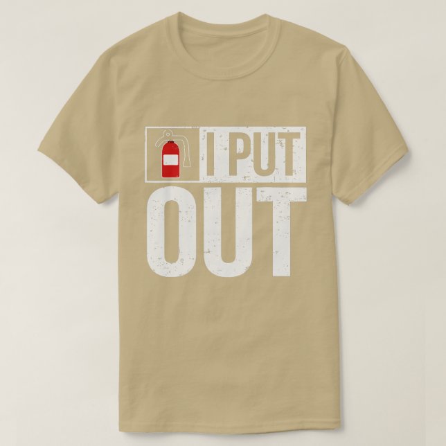 T-shirt Funny Fire Extinguisher J'Ai Sorti Firefighter (Design devant)