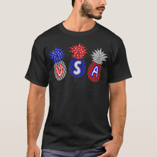 T-shirt Funny Fourth of July 4th Independence Day USA Pine