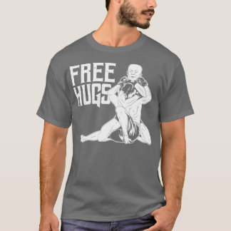 T-shirt Funny Free Hugs BJJ Jiu Jitsu et MIXED MARTIAL ART