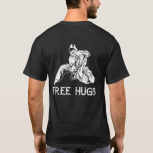 T-shirt Funny Free Hugs MIXED MARTIAL ART brésilien Jiu-J