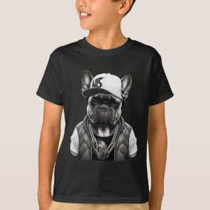 T-shirt Funny French Bulldog Rapper étoile Hip hop