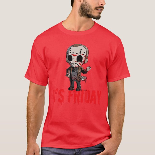 T-shirt Funny Friday 13th Funny Halloween Horror (Devant)