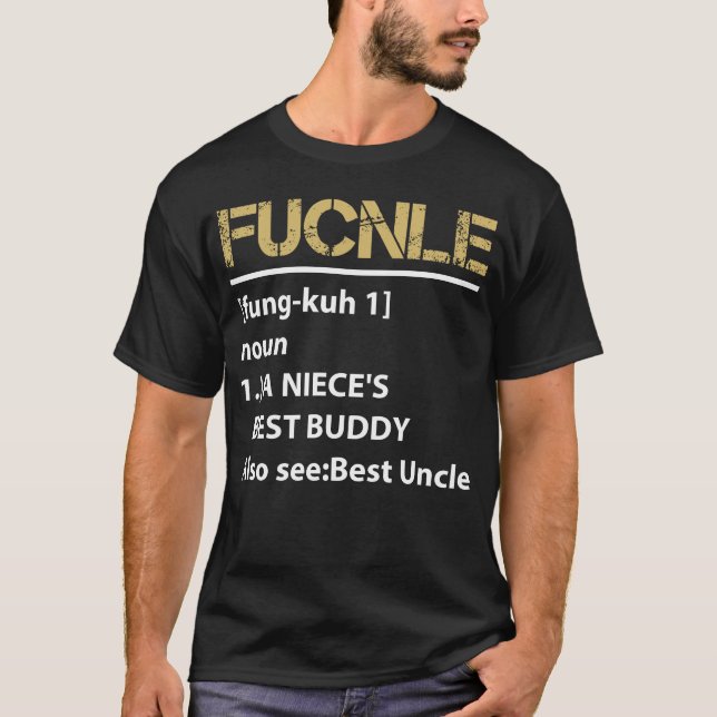 T-shirt Funny Funcle définition Oncle masculin (Devant)