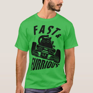 T-shirt Funny FURRurious chat conducteur