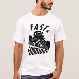 T-shirt Funny FURRurious voiture voiture chat de conduite