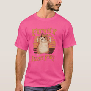 T-shirt Funny Furry Fury Strong Hamster Power Pose