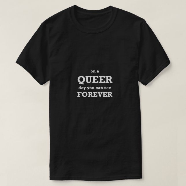 T-shirt Funny Gay Shirt LGBT Queer Day Vous Pouvez Voir Po (Design devant)