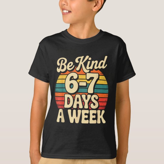 T-shirt Funny Gen Alpha Meme Slang 67 Six Seven  (Devant)