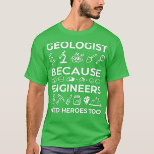 T-shirt Funny Géologue Géologie Ingénieurs Classique TShir
