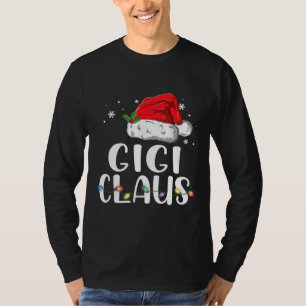 T-shirt Funny Gigi Claus Christmas Pajamas Santa 