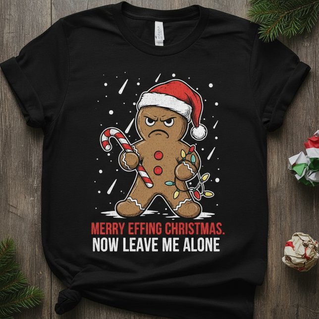 T-shirt Funny Gingerbread Christmas Shirt | Merry Effing (Créateur téléchargé)