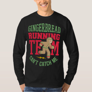 T-shirt Funny Gingerbread Équipe de course Noël