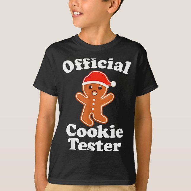 T-shirt Funny Gingerbread Man Cookie Tester Christmas  (Devant)