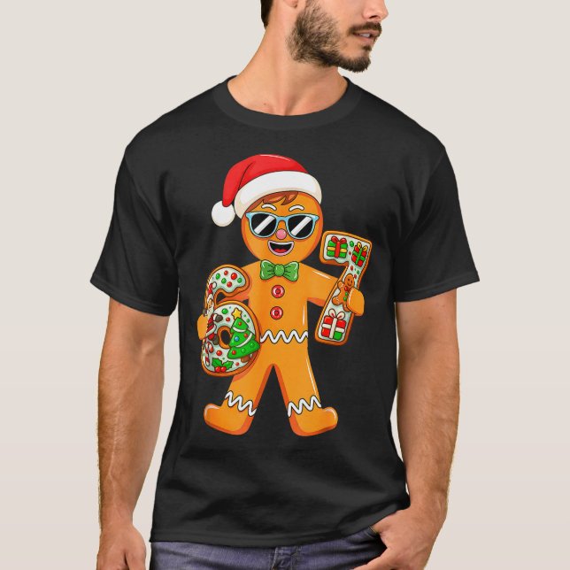 T-shirt Funny Gingerbread Six Seven 67 Gingerbread Man Xma (Devant)