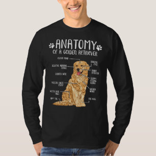 T-shirt Funny Golden Retriever Anatomy Chien