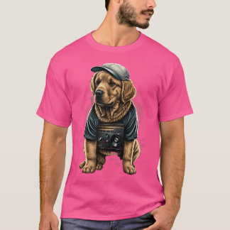 T-shirt Funny Golden Retriever Rap Hip-Hop Rb