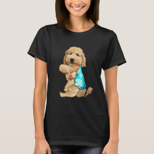 T-shirt Funny Goldendoodle I Love Mom Tattoo Amoureux des 