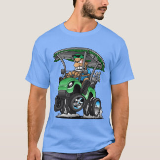 T-shirt Funny Golf Cart Cartoon Golf Car and Golfing Humor